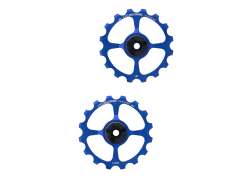 Cycling Ceramic Derailleurwieltjes 16T tbv. Sram - Blauw