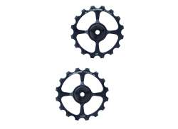 Cycling Ceramic Derailleurwieltjes 16T tbv. Sram - Zwart
