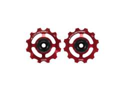 Cycling Ceramic 풀리 휠 12T 12V  For. Sram - 레드