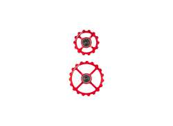 Cycling Ceramic 풀리 휠 16/19T - 레드