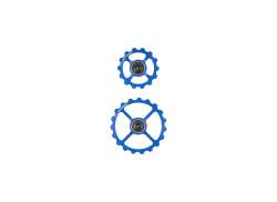 Cycling Ceramic Ruedas De Polea 16/19T - Azul