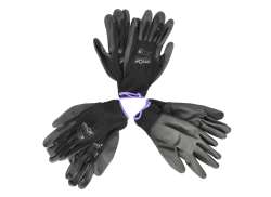 Cyclon Arbeit Handschuhe PU-Flex Schwarz/Lila - Gr&#246;&#223;e 7 (3)