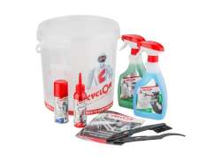 Cyclon Bike Care Cleaning Kit 8-Parts - Black