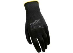 Cyclon Werkstatt Handschuhe PU-Flex Sw/Gelb - Größe 10 (3)