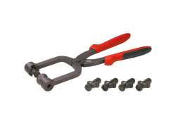Cyclus Chainring Bolts Assembly Pliers Incl. 5 Bits - Red