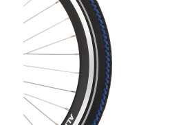 Deli 轮胎 SA-282 轮胎 24 x 1.95" 反光 - 黑色/蓝色