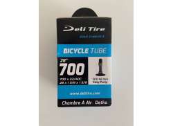 Deli Neumático Tubo Interno 28 x 1 3/8 x 1 5/8" Vd 45mm - Negro