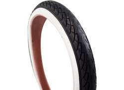 Deli Tire Buitenband 18x1.75 Inch - Zwart/Wit