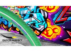 더치 Perfect 타이어 28x1 1/2&quot; 반사 - 그린