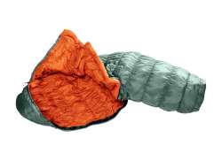 Deuter Exosphere +4° Sac De Couchage Fermeture À Glissière Gauche - Sage/Paprika