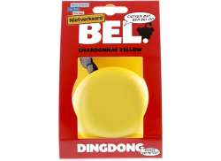 Ding Dong Bicycle Bell Ø80mm -  Yellow