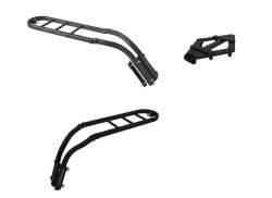 DoggyRideBritch Rack Front/Rear With Adapter - Black