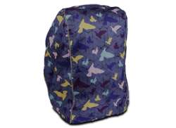 DripDropBag Rain Cover Backpack - Bird/Blue
