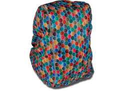 DripDropBag Rain Cover Backpack - Spring/Multicolor