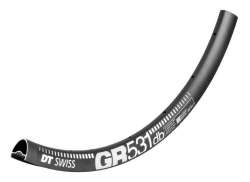 DT スイス GR531 リム 27.5" 24 ホール 28mm Alu ディスク - ブラック