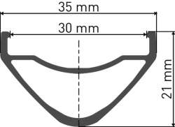 DT Swiss EX1700 Not 30 DB 27.5" SH 12V Ø12/148mm - Sort