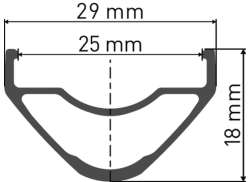 DT Swiss XR1700 Not 25 DB 29" Ø12/148mm SH 11H CL - Sort