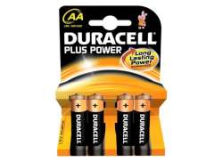 Duracell Plus AA LR6 Baterías 1.5V - Negro (4)