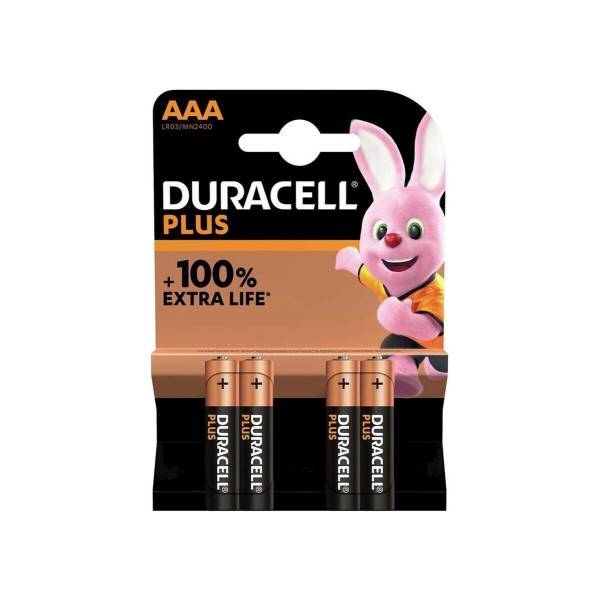 Duracell Plus AA LR6 Batterier 1.5H - Sort (4)
