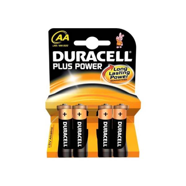 Duracell Plus AA LR6 Batterier 1.5H - Sort (4)