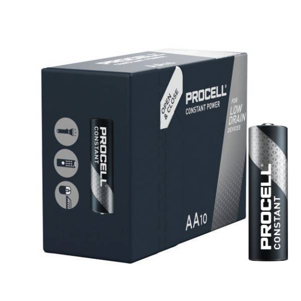 Duracell Procell Constant AA LR6 Batterie 1.5V - Nero (10)