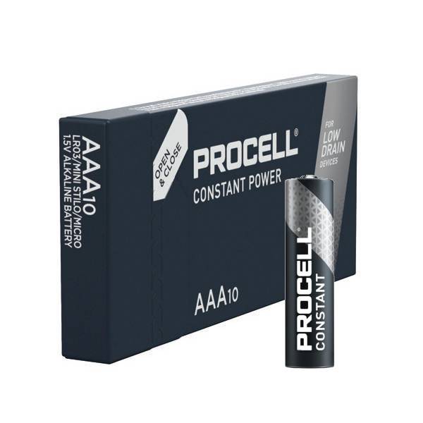 Duracell Procell Constant AAA LR03 电池 1.5速 - 黑色 (10)