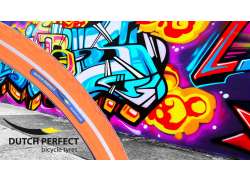 Dutch Perfect Buitenband 28x1.40\" Reflectie - Oranje