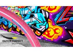 Dutch Perfect Tire 28x1 1/2\" Reflective - Pink