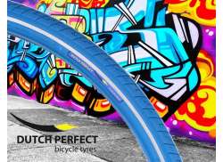 Dutch Perfect Tire 28x1.40\" Reflective - Blue