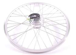 E-Motion Bafang E-Bike Front Wheel 26\" 36V 800mm - Silver