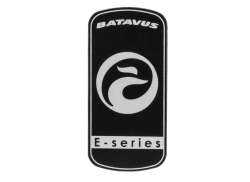 E-Motion Batavus Accu Sticker 36V - Zwart