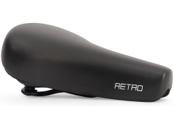 Edge City Retro Fahrradsattel - Schwarz