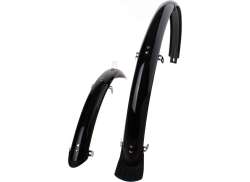 Edge Juego De Guardabarros 28" 50mm Pl&aacute;stico Incl. Juego De Barras - Negro