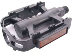 Edge MTB/Trekking Lyx Pedaler Aluminium - Svart