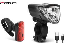 Edge Razor Set Lumini 60 Lux USB - Roșu/Alb