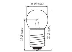 Edge Zar&oacute;wka 6V 0.45 Watt W Tym. Gwint - Srebrny