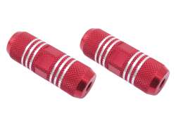 エッジ フリースタイル フットレスト セット 80mm 用. 3/8" アクスル - レッド