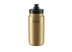 Elite Fly Tex Logo Water Bottle 550ml - Gold/Black