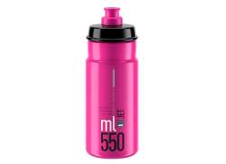 Elite Jet Logo Water Bottle 550ml - Fluorescent Pink