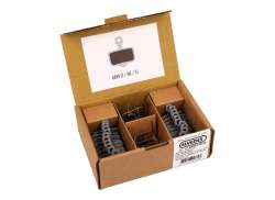 Elvedes 6890T Scheibenbremsbelag Sets Organisch -Silber (10)