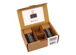 Elvedes 6897T Scheibenbremsbelag Sets Organisch -Silber (10)