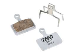 Elvedes 6907T Disc Brake Pad Sets Organic - Silver (10)