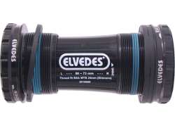 Elvedes 바텀 브라켓 어댑터 BSA 24mm Shimano - 블랙