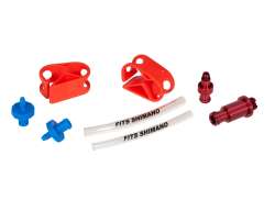 Elvedes Bleeding Adapter Set For. Shimano - Red