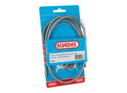 Elvedes BR-IM41/50/53 Set Cavo Freno 1000/1250mm Inox - Grigio