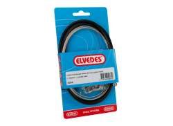 Elvedes BR-IM41/50/53 Zestaw Linek Hamulcowych 1000/1250mm Stal Nierdzewna - Czarny