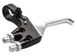 Elvedes Brake Lever Double With Parking Mode Right - Bl/Si