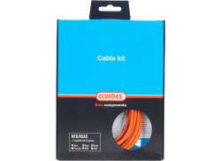 Elvedes Cable De Freno Juego ATB/Race Universal - Naranja