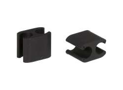 Elvedes Duo Cable Clip &#216;5.0 / 2.5mm - Black (1)