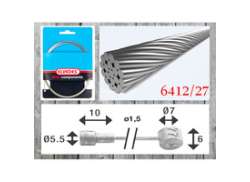 Elvedes Interior Cablu De Fr&acirc;nă &Oslash;1.5mm 3500mm Inox - Argintiu